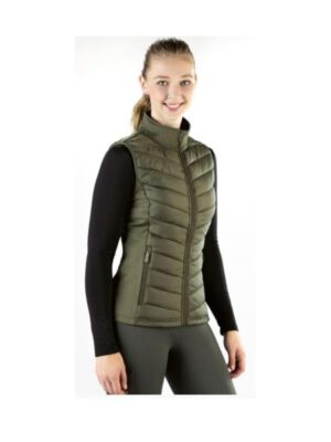 HKM Jersey-/Nylon-Weste Basel olivgrün