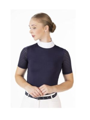 HKM Turniershirt Monaco Kurzarm dunkelblau