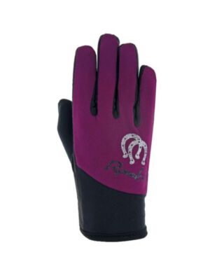 Roeckl Kinder Reithandschuh Keysoe purple magenta