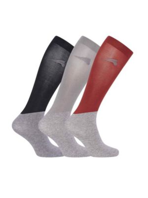 euro-star Reitstrümpfe ESGina 3er Pack Black/Gr/Po